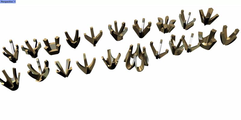 Heads of various shapes findings 3d model