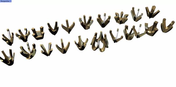 Heads of various shapes findings 3d model