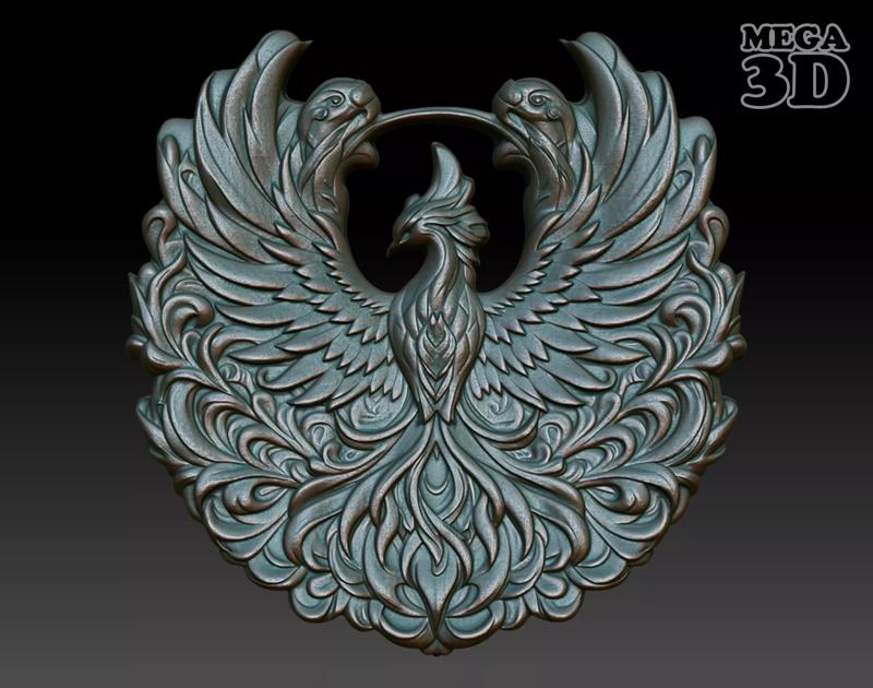 Phoenix basrelief 06 240607