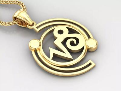 Galaxy apricom Light Gold Pendant Version 8