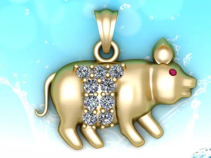 Pig pendant