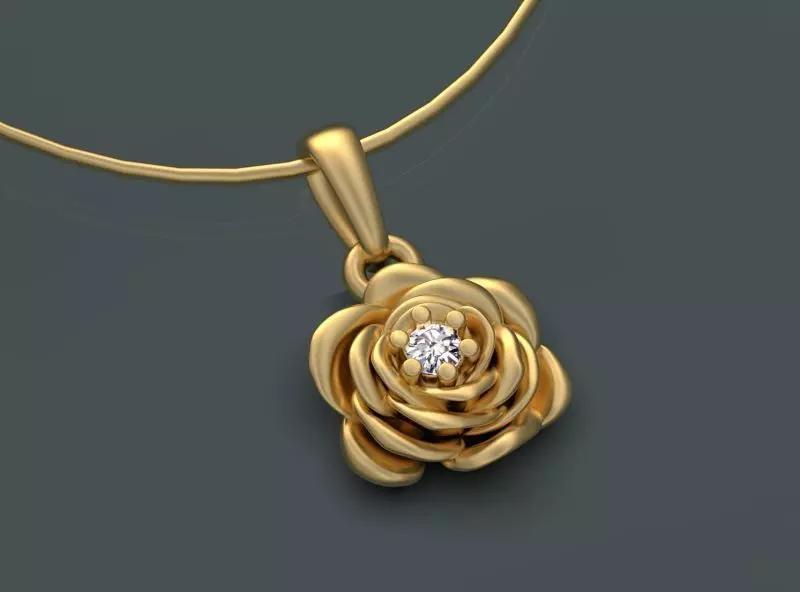 PENDANT FLOWER ROSE