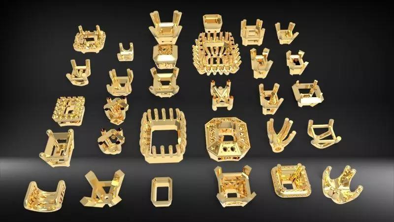 Various Emerald Heads Findings Earrings nose rings styles