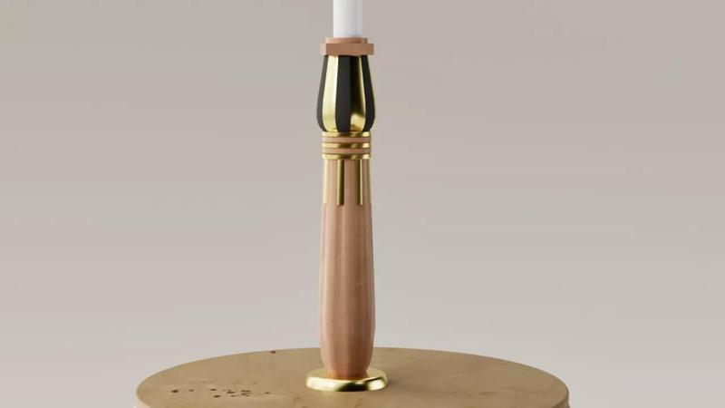 Porta velas - Candelabro columna egipcia