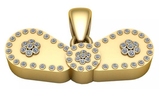 elegant gold pendant