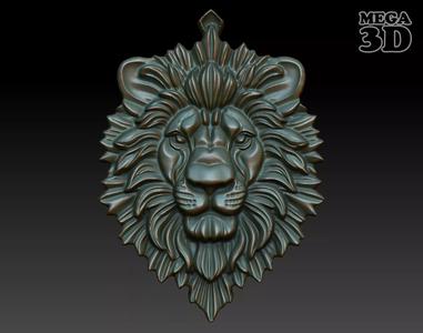 Lion Pendant Bas Relief 01 230612