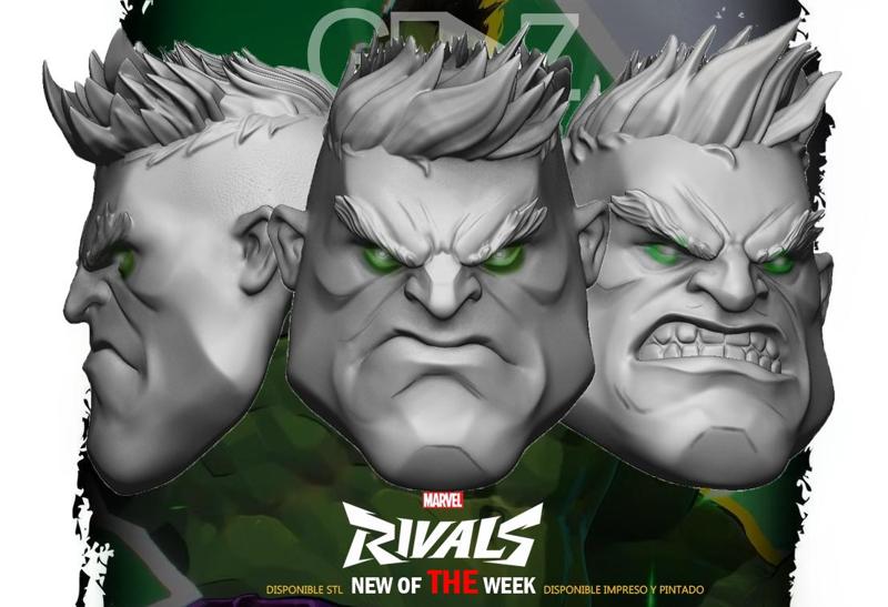 HULK MARVEL RIVALS , HEAD MARVEL LEGENDS