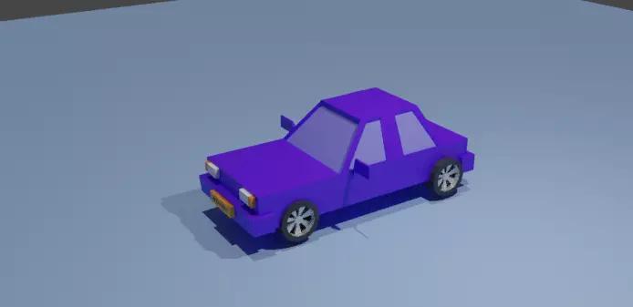 Low poly car