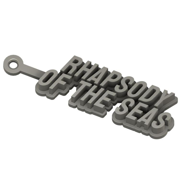 Royal Caribbean Rhapsody of the Seas Keychain / Keyring