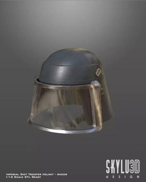 Imperial Riot Trooper Helmet Andor Version One12 Scale STL Files 3D print model