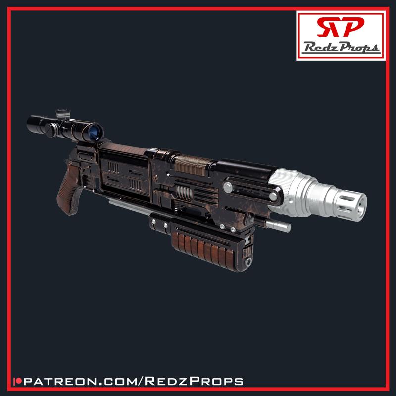 Andor Bryar MW-20 Blaster Rifle Cosplay Prop