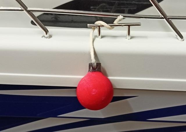 Ball fenders for model ships and yachts 1:20/1:25