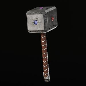 Infinity Hammer Mjolnir Thor Hammer STL 3D FILE
