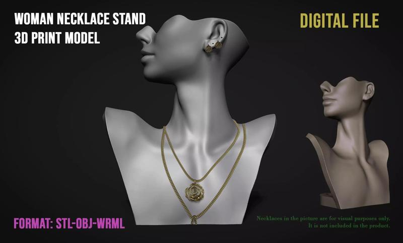 Woman Necklace Display