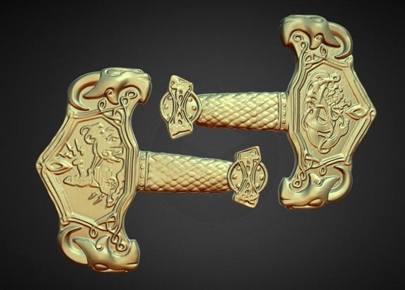thor's hammer Mjölnir decoration
