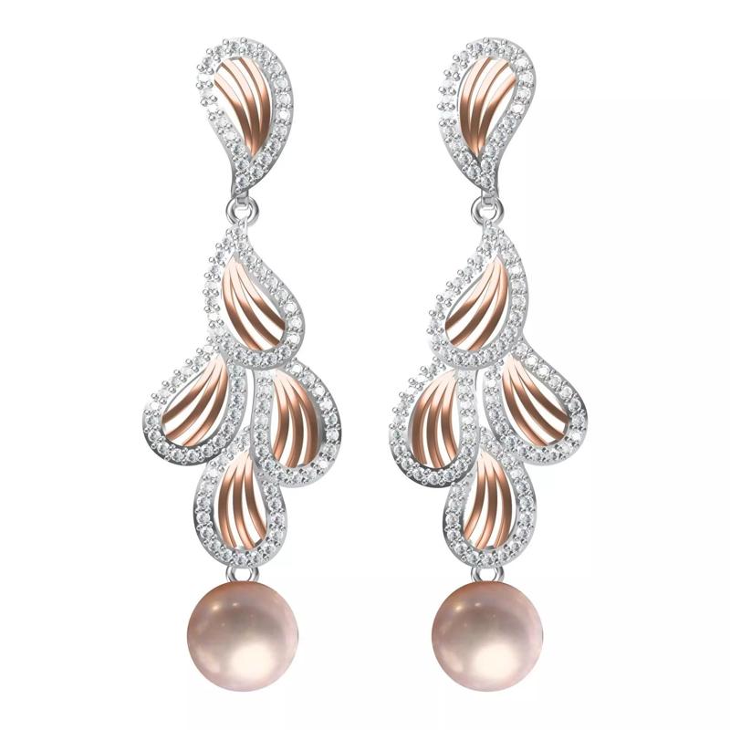 gold pearl earring