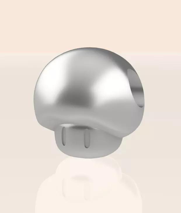 1-UP Mushroom Super Mario Charm for Bracelet