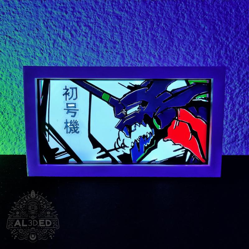 EVA 01 Evangelion Desk Lamp Led Lightbox