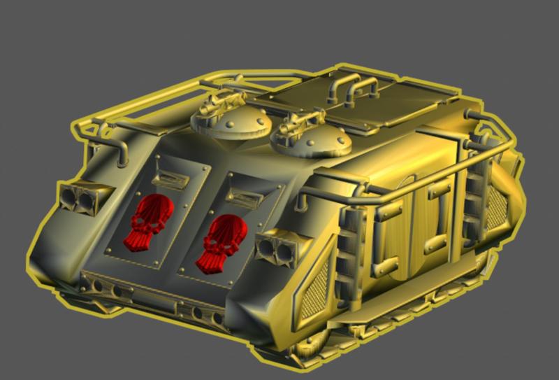 Rhino Silver skull retro