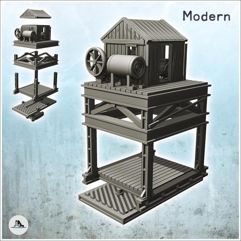 Industrial crane on rail (8) - World War Two Second WWII Western campaign USA UK Germany