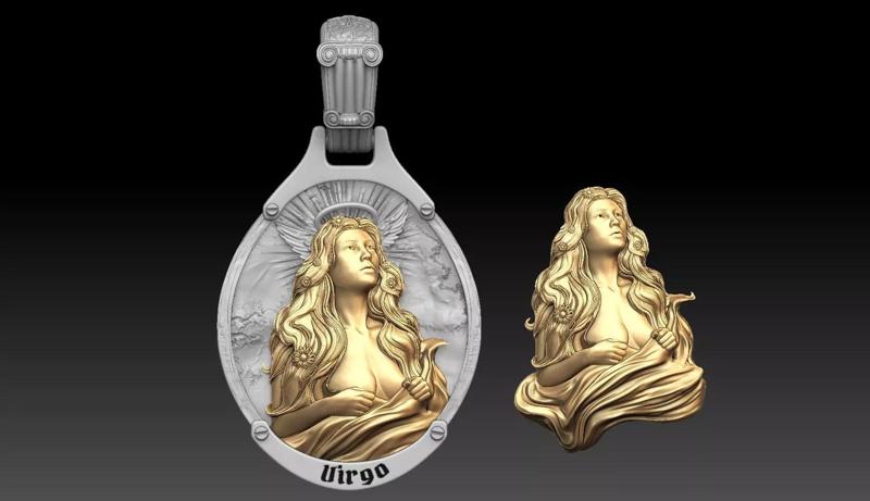 Virgo zodiac  pennant