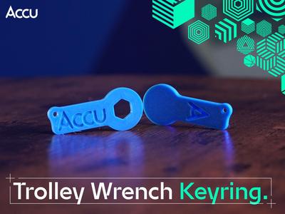 Accu Shopping Trolley Wrench Keyring Coin Thing