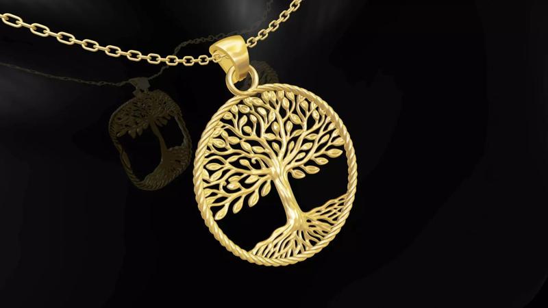 Tree of Life Pendant Gold jewelry