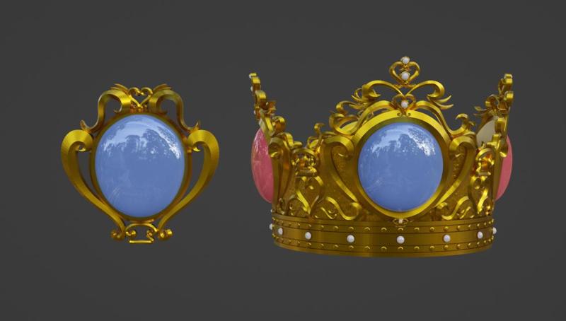 The Ultimate Princess Peach Collection: Crown & Chest Jewel 3D Models of Super Mario Movie