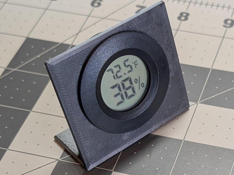 Hygrometer Mount & Stand - 40 mm round hygrometers