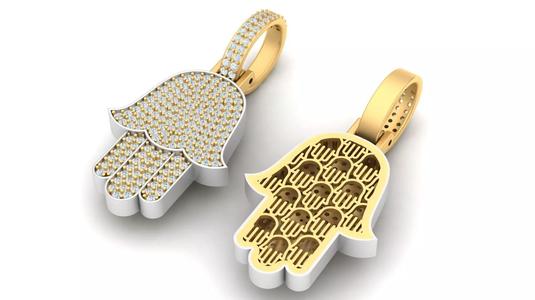 The Hamsa hand pendant