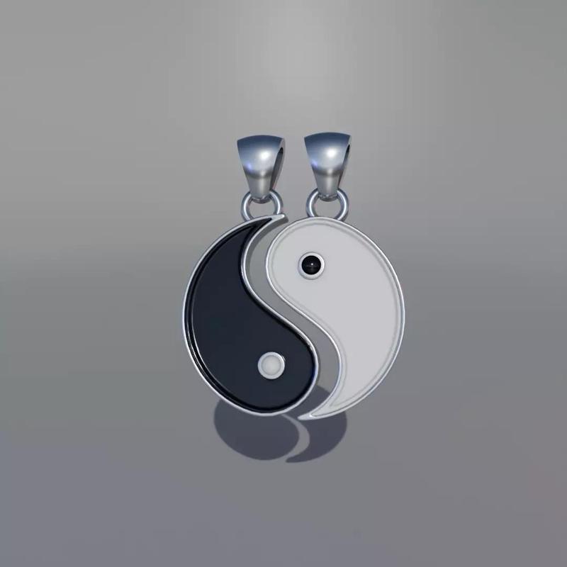 Tao Yin Yang couple pendants