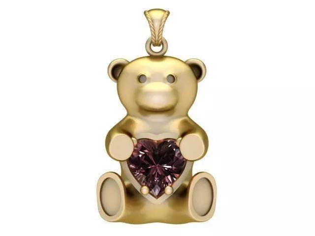 Teddy bear pendant