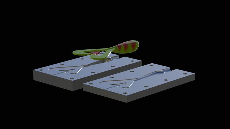 AM BAIT FISH 12 CM DOUBLE TWISTER MODEL / FORM FOR PREDATOR FISHING