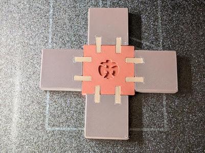 Curate's Cross 1:1 with Hole and Fleur-de-lis