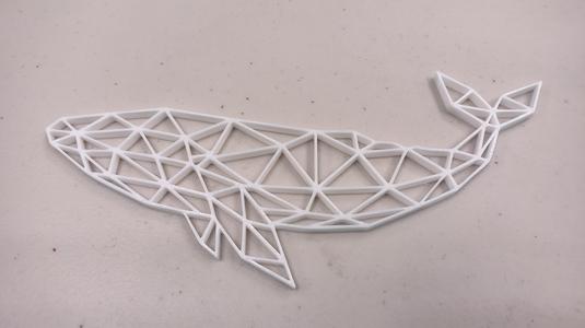 Ballena Gris Geométrica
