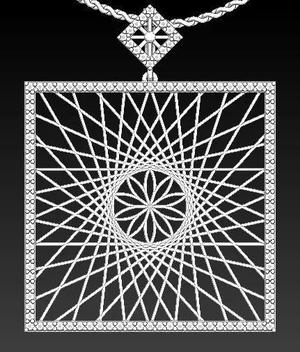 Ultra vision Square pendant