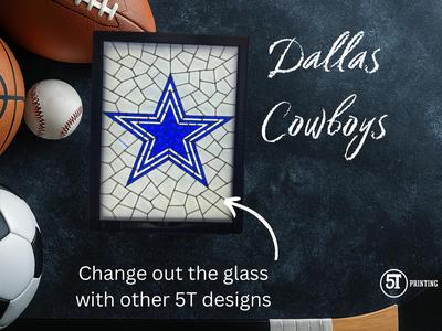 Dallas Cowboys Swappable Stain Glass LightBox