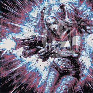 Hueforge Harley Quinn