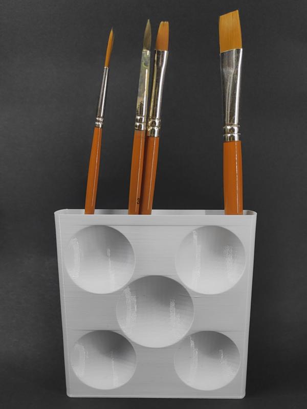 Paint Palette & Brush Organizer (Vase Mode)