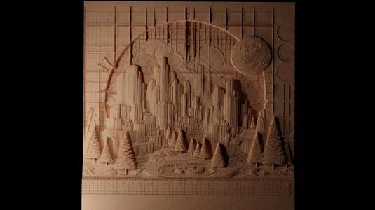 Petrified Forest CNC 3d Print High Relief Sand Casting