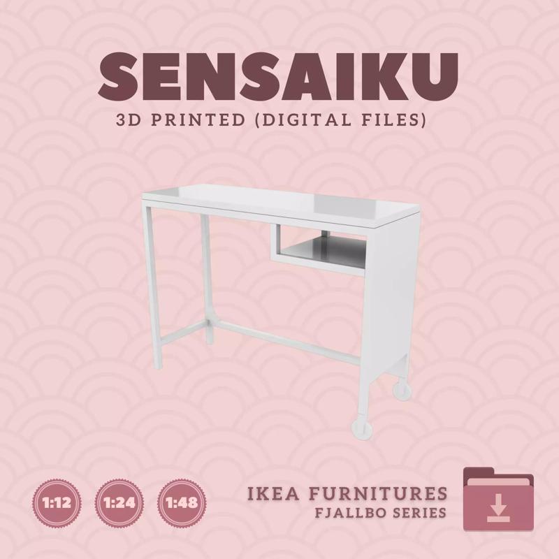 5 FJALLBO Laptop Table for Mini Dollhouse - IKEA - 3D Print