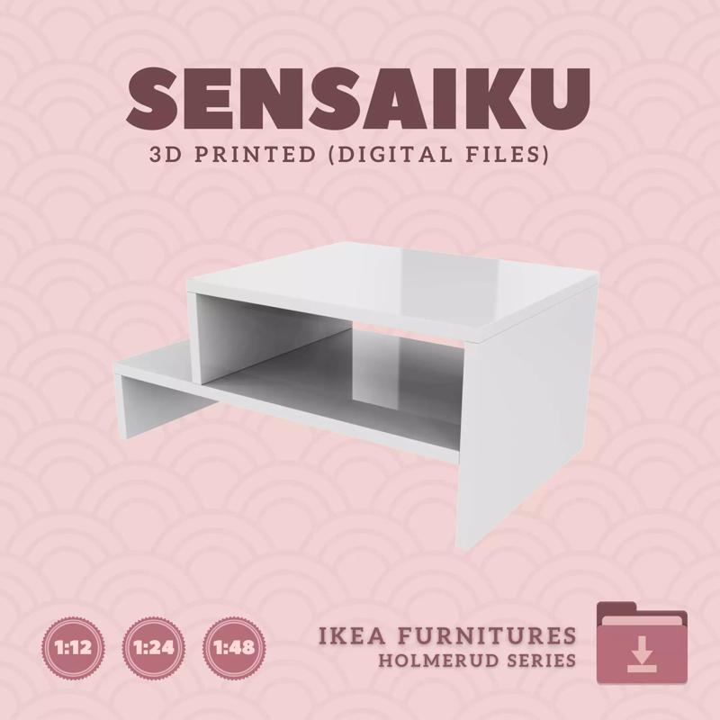 1 HOLMERUD Coffee Table for Mini Dollhouse - IKEA - 3D Print