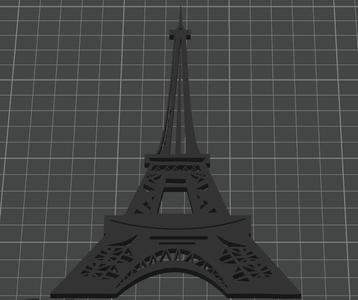 eiffel tower 2D with base