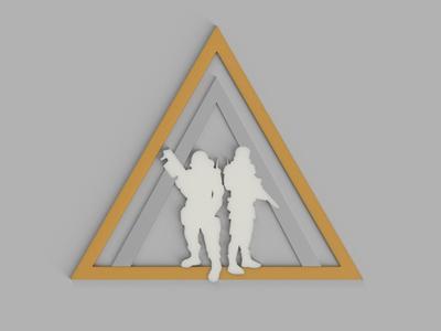 Decorative triangle - Airsoft, Esport