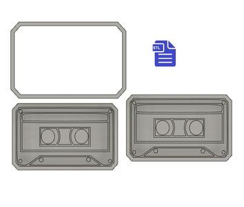 3pc Cassette Bath Bomb Mold