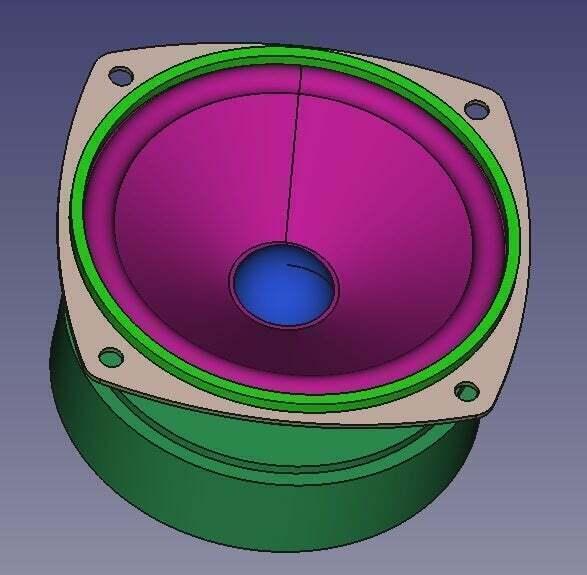 VISATON FRS 8 M Template