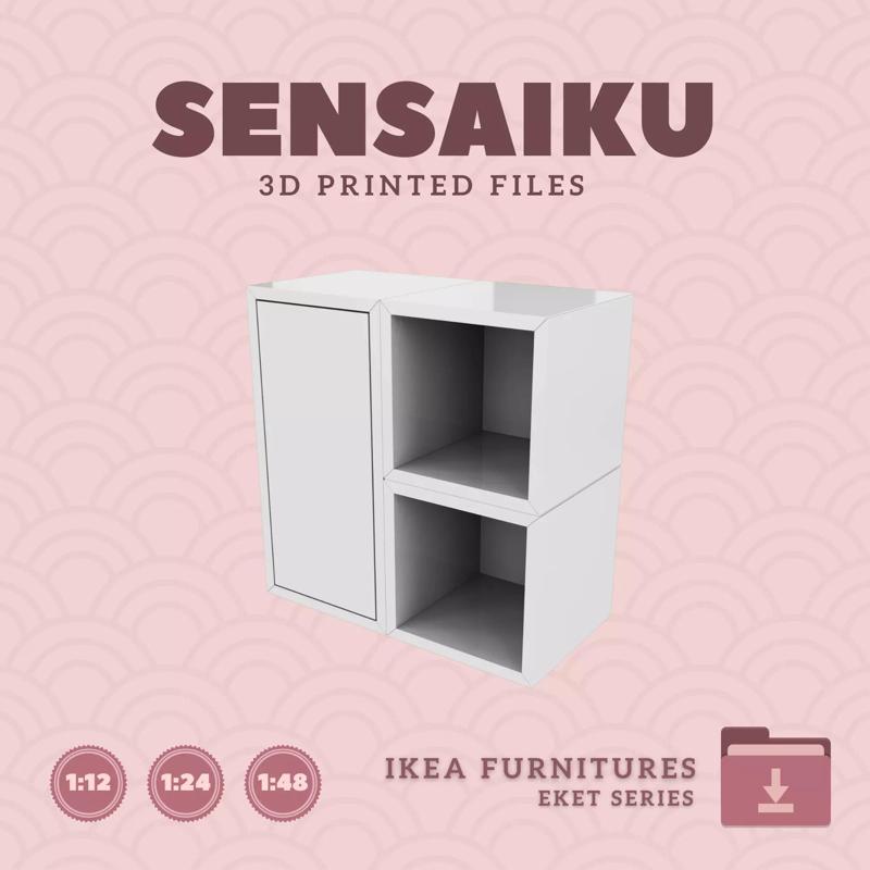 EKET Storage Combination 01 for Dollhouse - IKEA - 3D Print