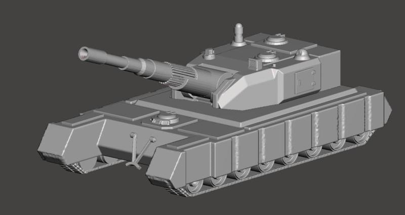 1-100 Combine Mobile Howitzer Proxy version 2 for Ogre board game