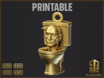 Meme Toilet Head Pendant