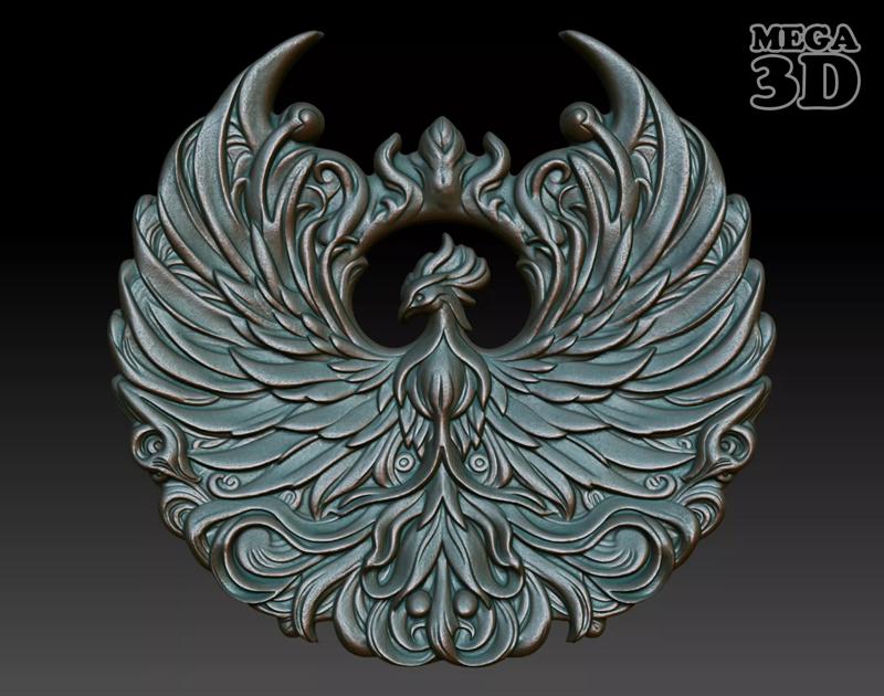 Phoenix basrelief 08 240607